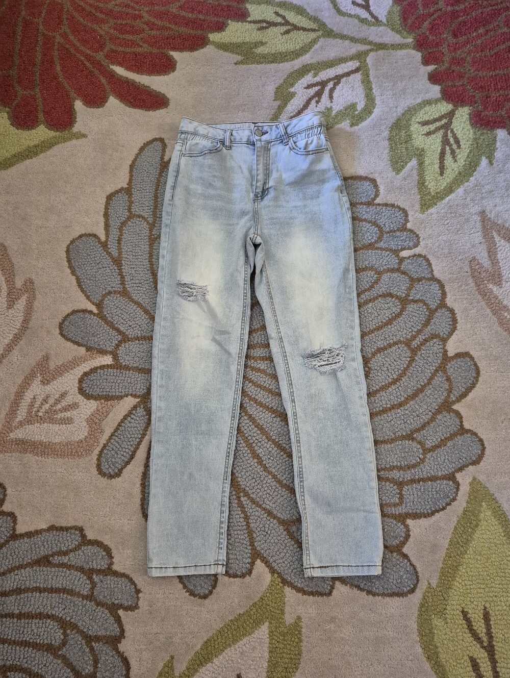 Vanilla Star Light Wash High-Rise Mom Jeans Womens Size 3